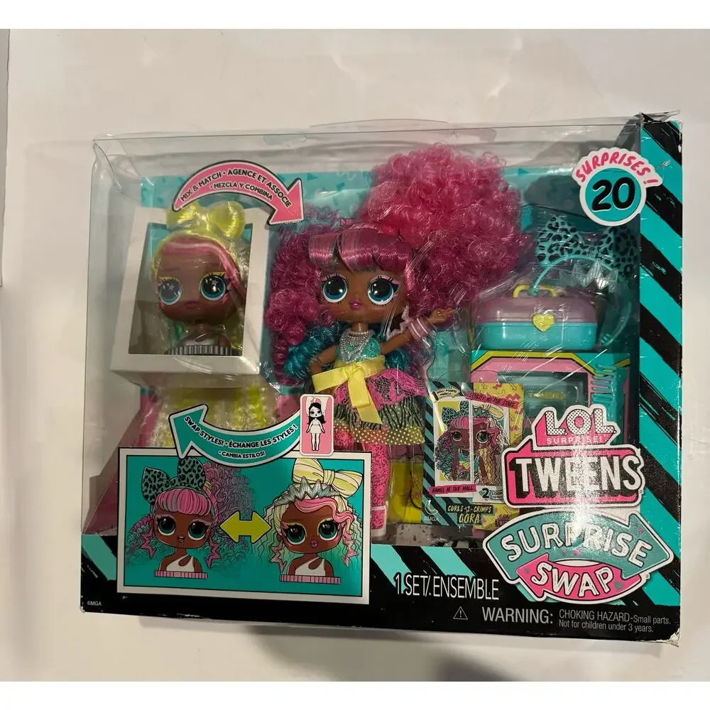 LOL Surprise Tweens Surprise SWAP Curls-2-Crimps Cora Fashion Doll